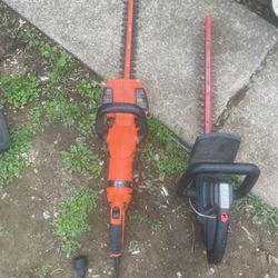 2 Electric Hedge Trimmers 