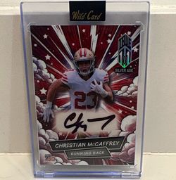 2025 Wild Card Alumination Comix Silver Age Christian McCaffrey Auto A-CSA-CM