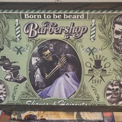 24" X 36" Ridget, Framed, Barbershop Art