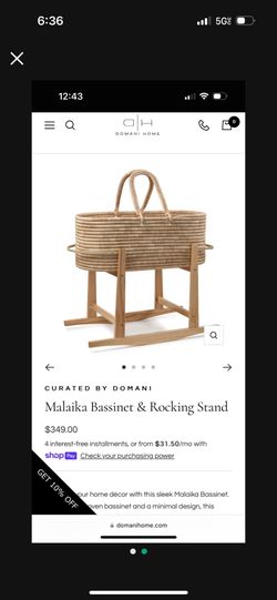 Design Dua Bassinet With Stand! Brand New