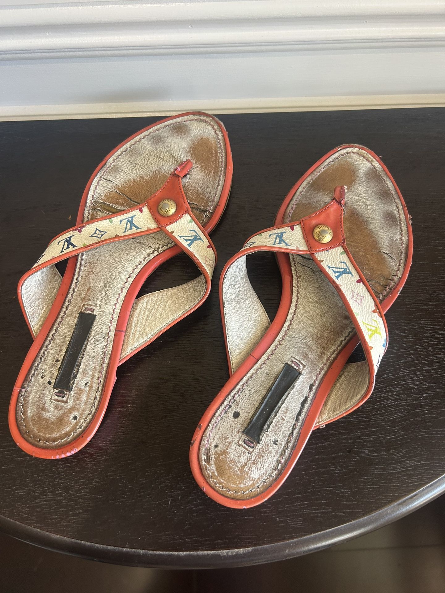 Authentic Louis Vuitton Multi-Color Sandals