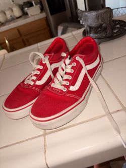 Vans red for girls