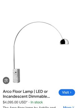 Modern stone base floor lamp