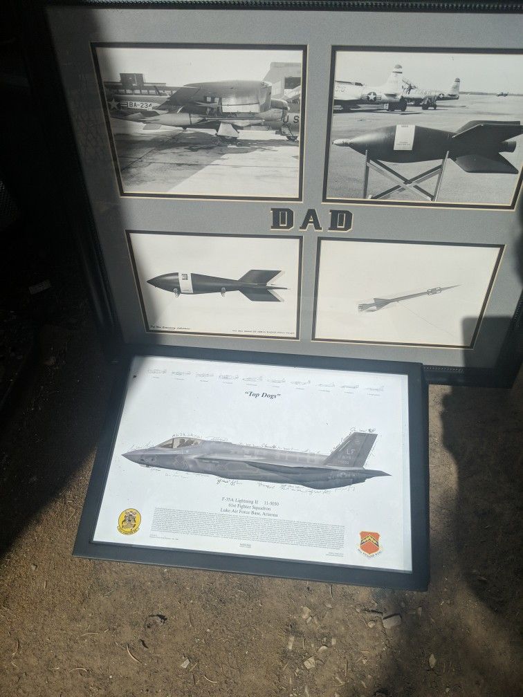 Top Dogs 61st Fire Squadron Pic Signed