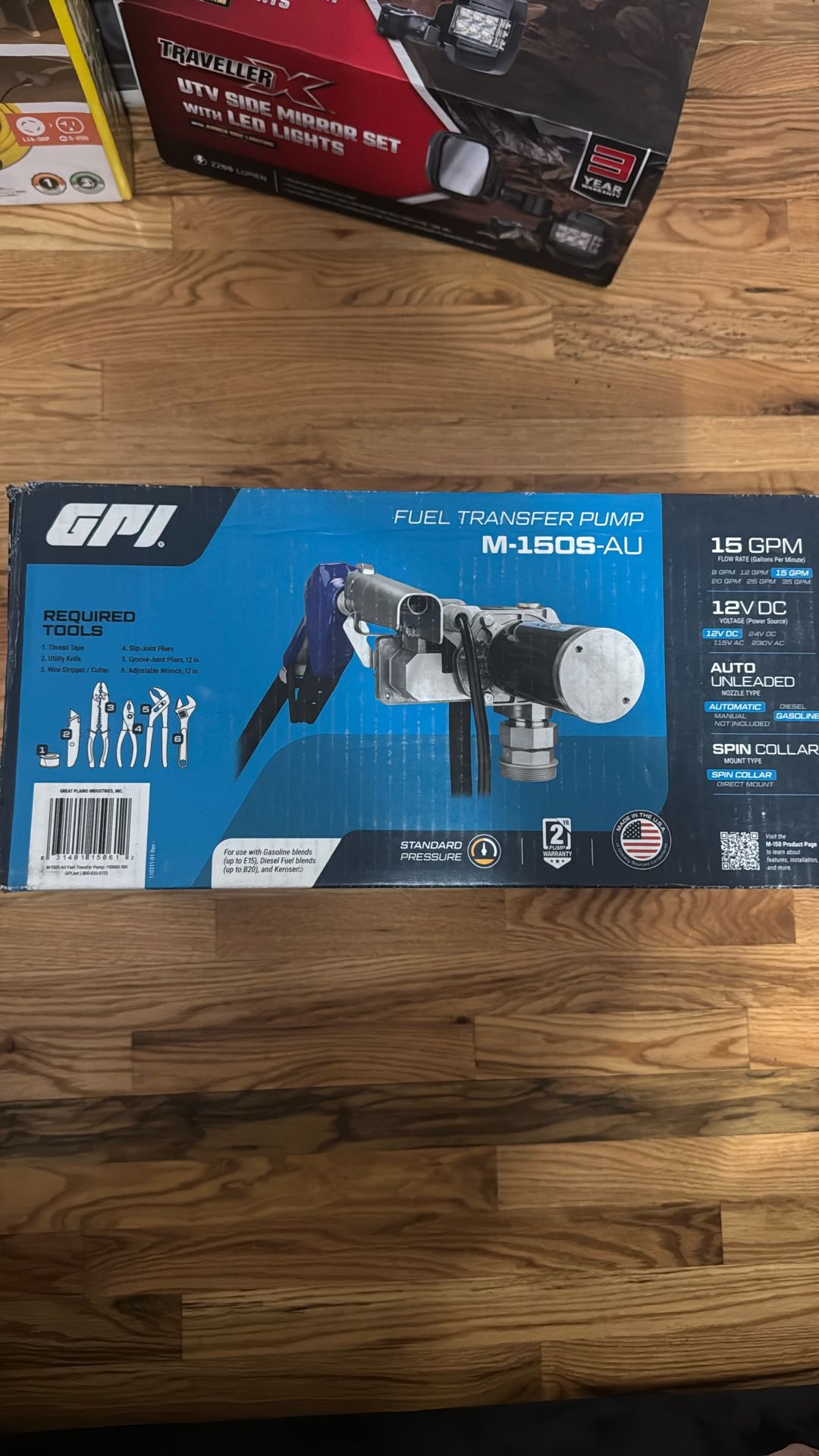 BRAND NEW NEVER USED GPI 15 GPM 12V Fuel Transfer Pump, Automatic Nozzle