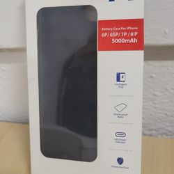 Battery Case for iPhone 6p 6sp 7p 8p 5000mAh Slim Portable Protective