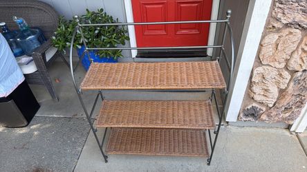 Wicker Bookshelf