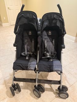 Maclaren Twin Triumph Double Stroller – Black/Charcoal