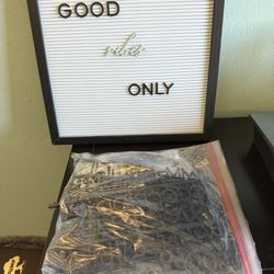 Letter Board With Letters, Numbers And Words