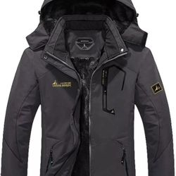 NEW Waterproof Ski Snow Jacket Winter Warm Fleece Lined Mountain Hiking Coat size M