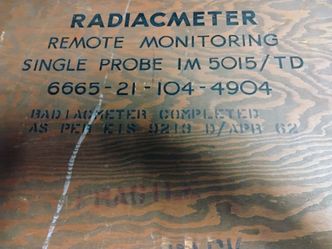 Canadian Military Remote Monitoring Radiacmeter