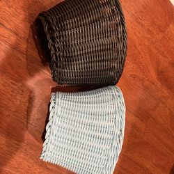 Kids Bike Basket Front,Hand-Woven Multi-Color Boys Girls Front Bicycle Basket