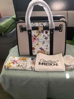 CoseBelle Impressions Floral Structured Handbag