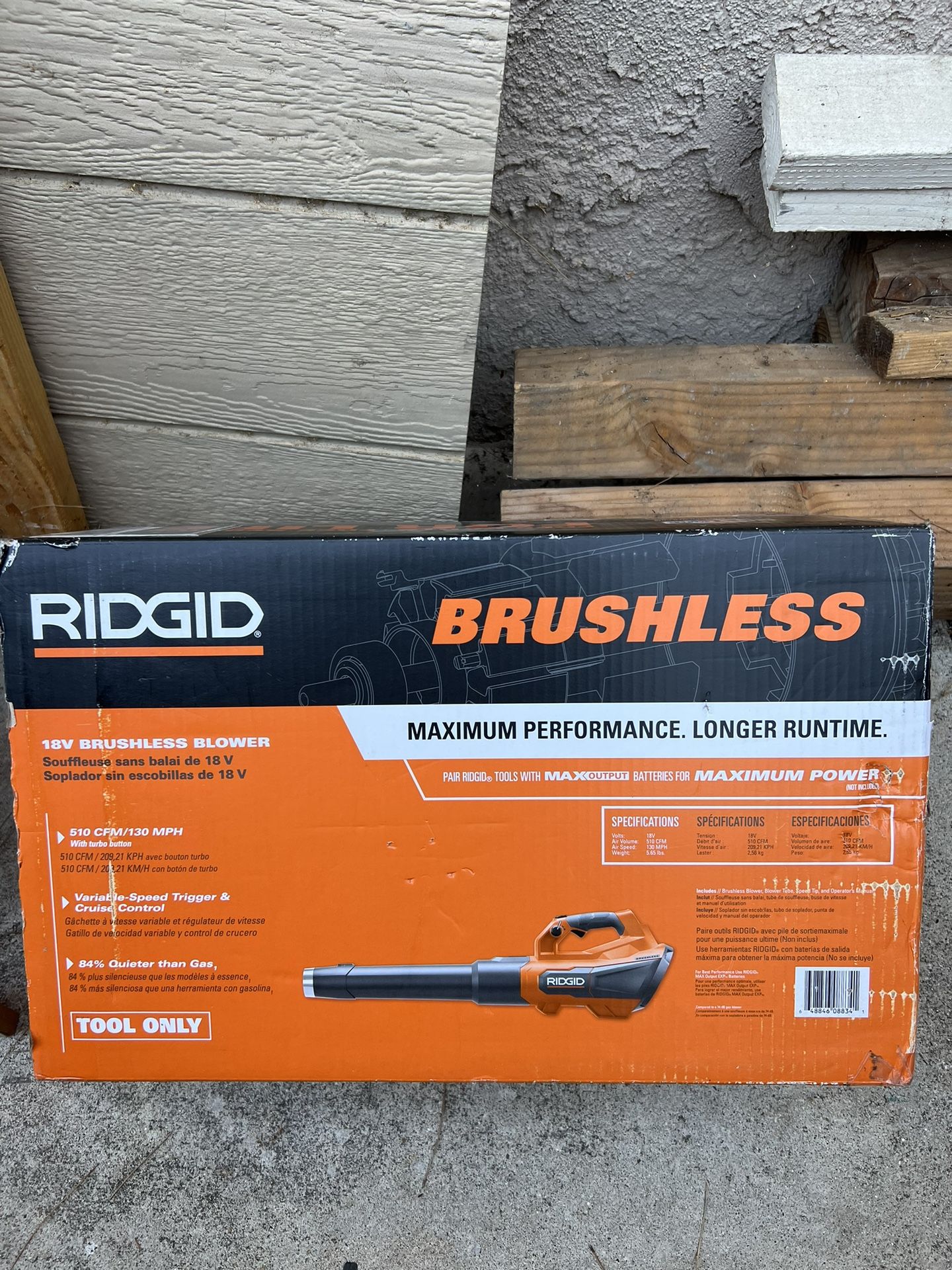 Ridgid 18v Brushless Cordless Blower