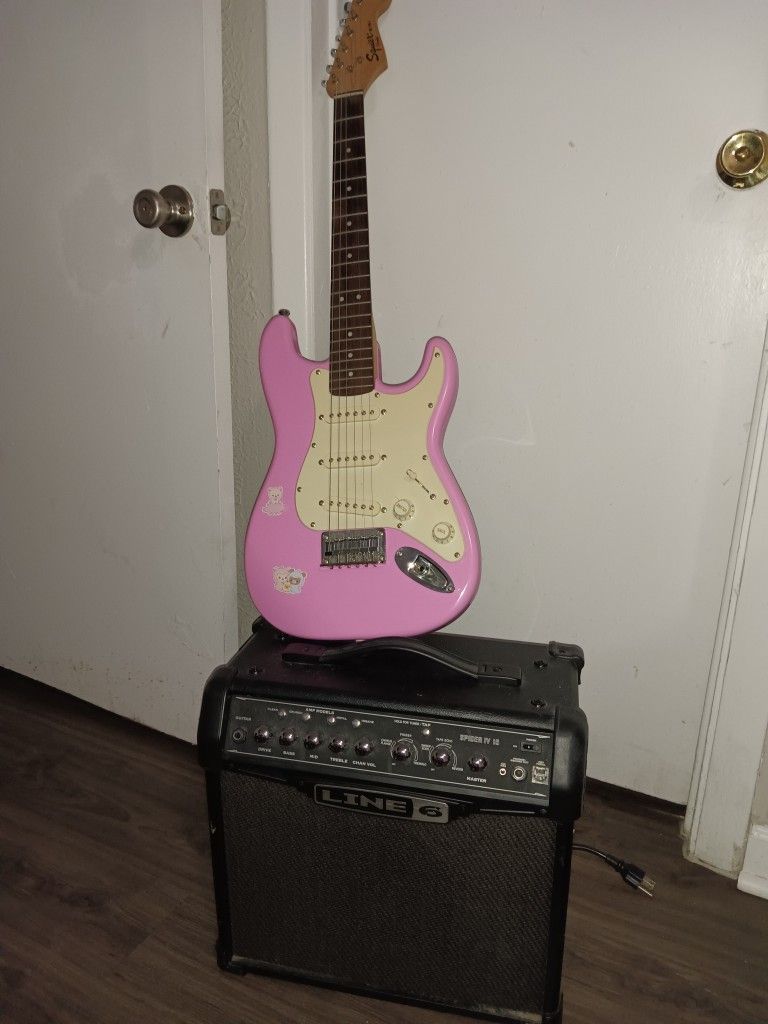 Electric Guitar And Ampl