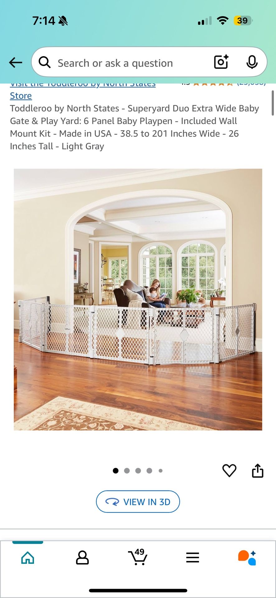 Kids/Baby Play yard or Gate