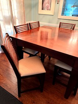 Dining table and chairs