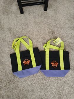 Trader Joe's Trick or Treat Canvas Tote Bags (Set of 2)