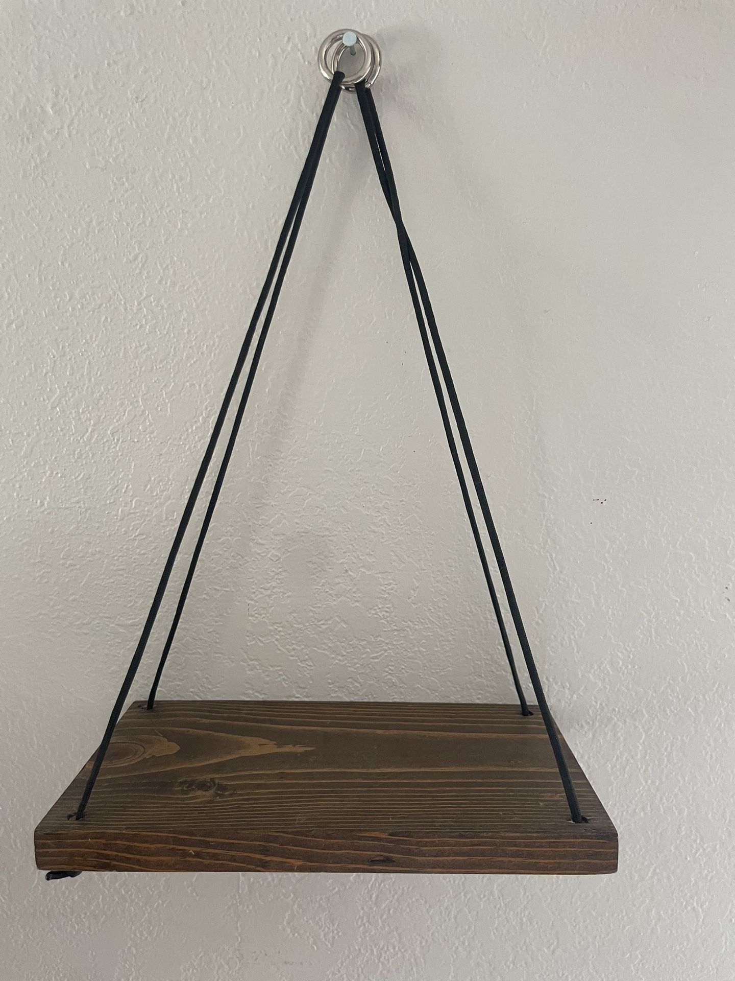 Set of 2 Hanging Wood Shelves