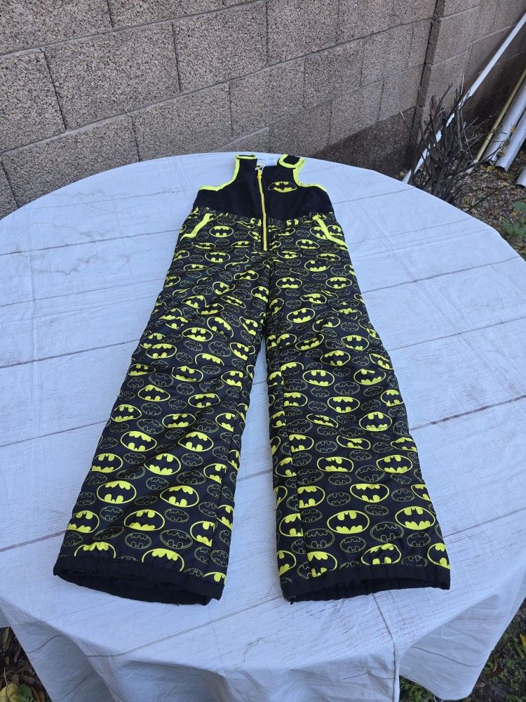 Batman Snow Bibs Youth S (7/8?)