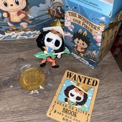 100% AUTHENTIC Pop MART Labubu The Monsters x One Piece Series Figure - Brook