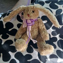 Articulated Country Bunny Stuffed Toy