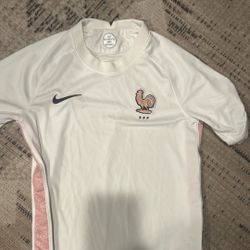 Kids Large White Nike France Jersey 