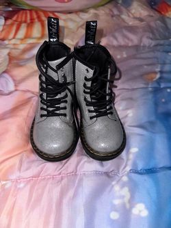 Dr. Martens Toddler Glitter Combat Boots
