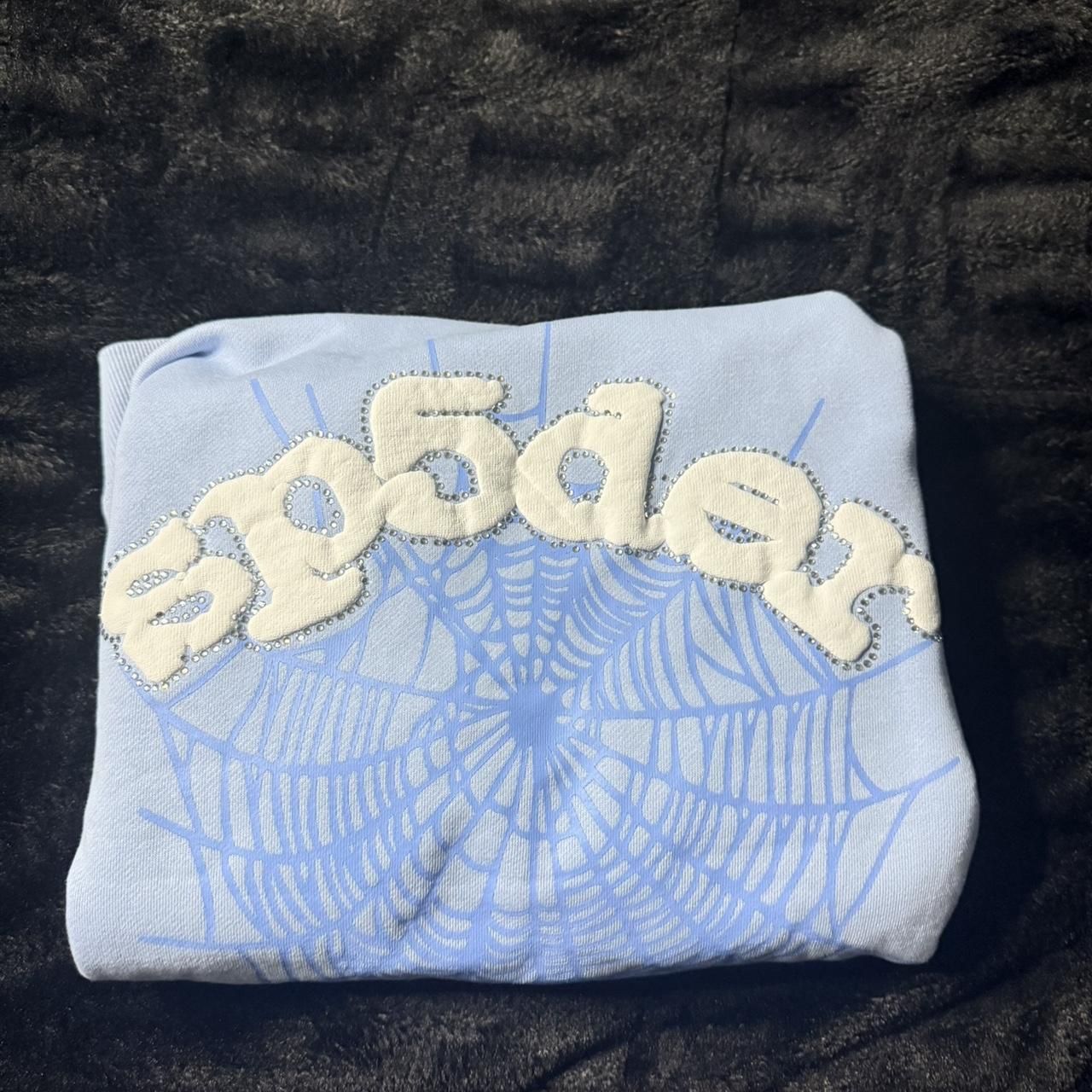 Blue Sp5der Hoodie 