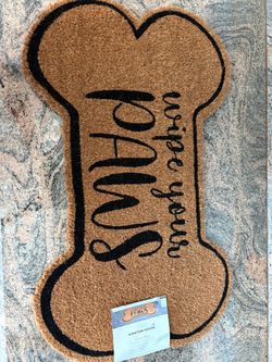 Welcome mat, coir, Wipe Your Paws