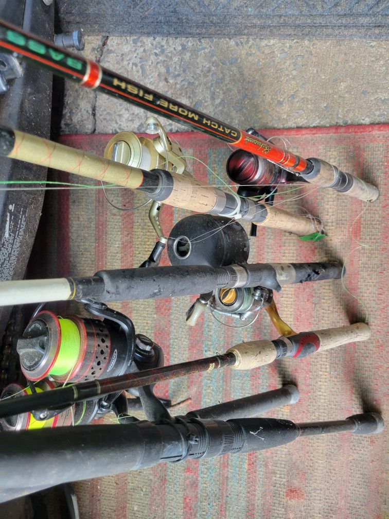 Assorted Fishing Rods Bundle