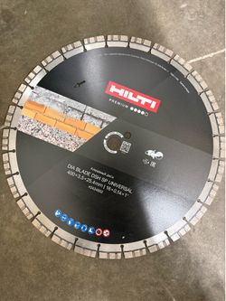 Hilti concrete blade 16inch
