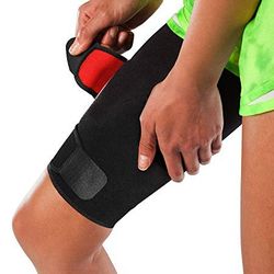 Adjustable Thigh Brace Support, Quadriceps Support and Thigh Wraps for Men and Women. Unisex