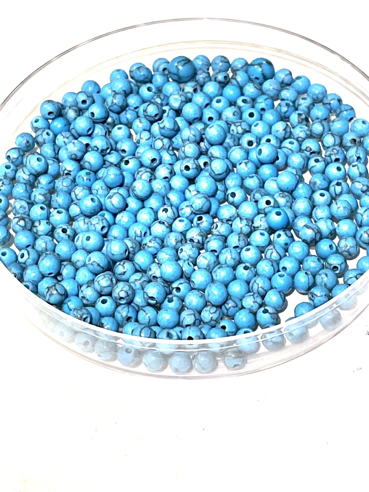 Lot Of 4mm ‘Turquoise ‘ Beads
