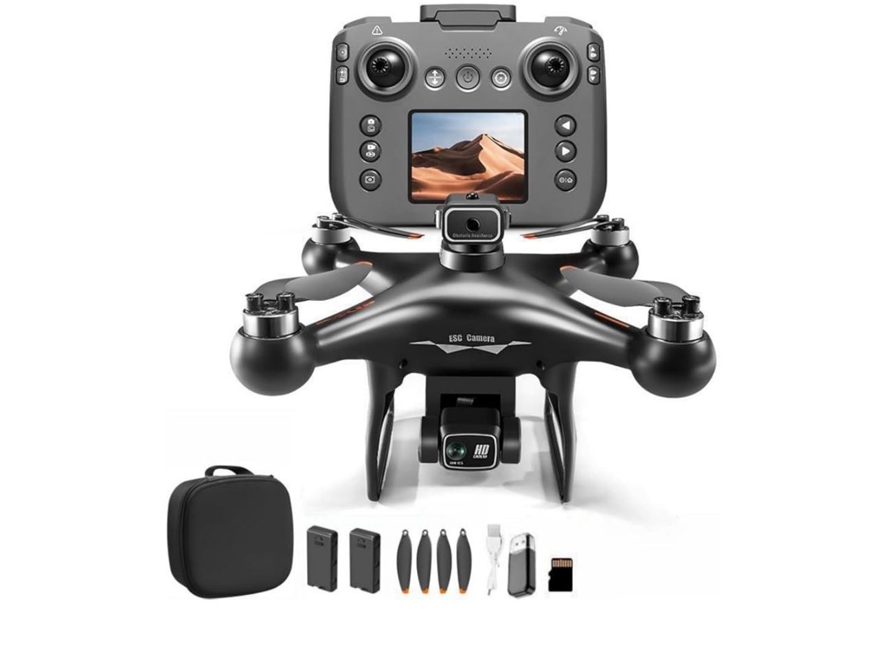 2.8 2.8 out of 5 stars (6) RC Drone With Screen Display Remote Control, Dual Camera, 360 Degree Flip, Optical Flow Hover, LED Lights, Speed Adjustment