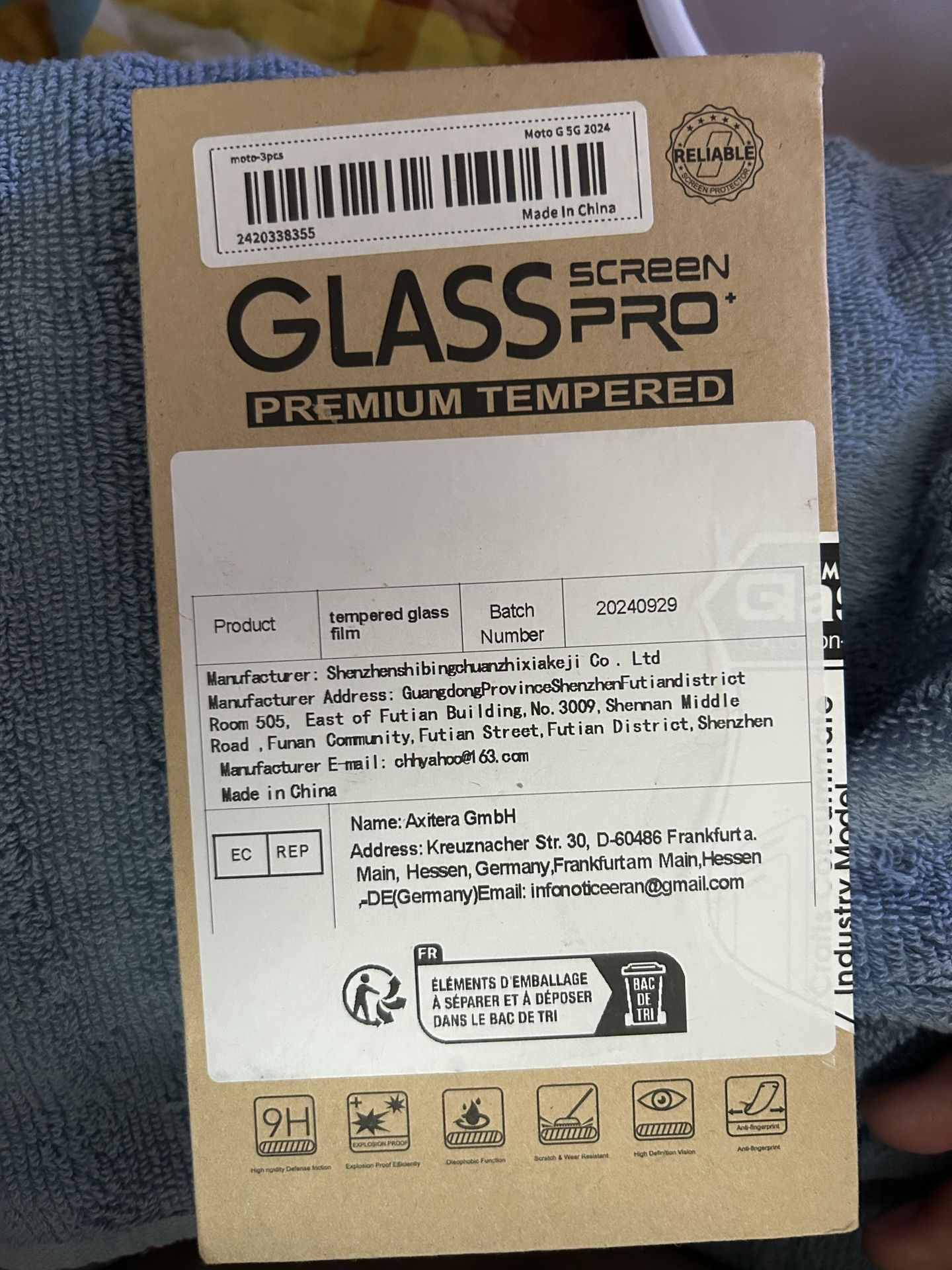 Motorola g 5G 2024 Tempered Glass 3 Pcs