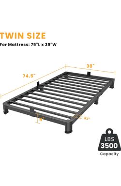 Twin bed frame low profile