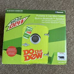 Mtn Dew Bluetooth Mini Fridge And Speaker