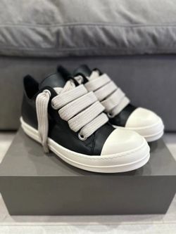 Rick Owen Jumbolace Sneaker “Black & Cream”