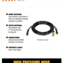 DeWalt 5/16 x40ft Replacement 3700 Psi Hose Brand New