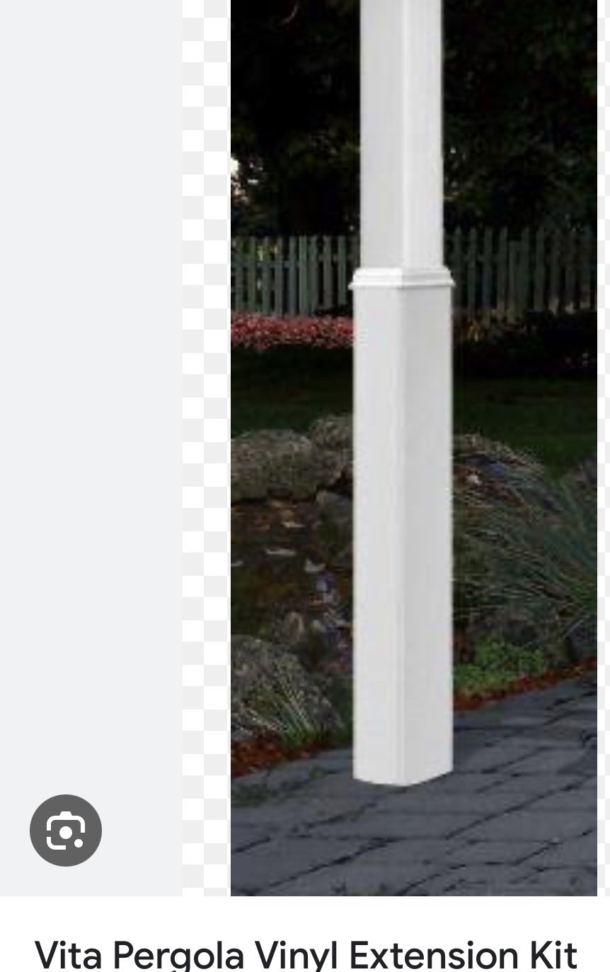 NIB New England Vita White Pergola 24” Extension Kit Set Of 4