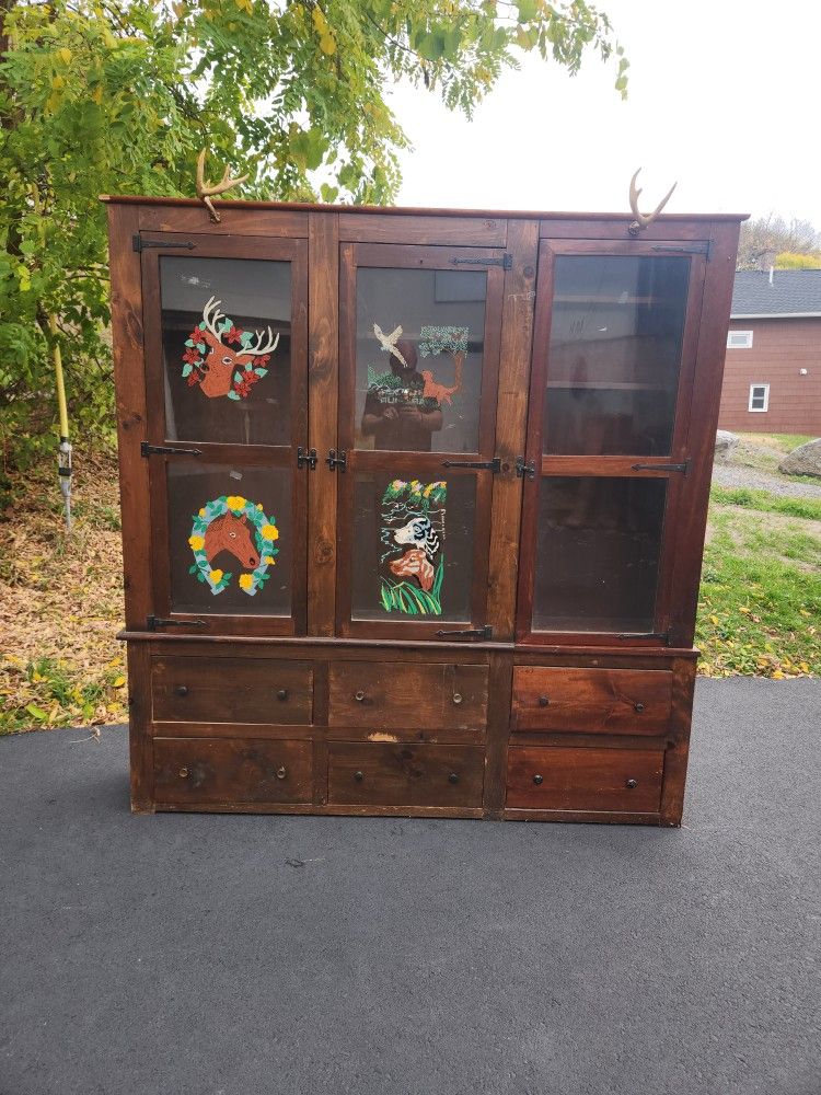 Huge Antique Gun Cabinet