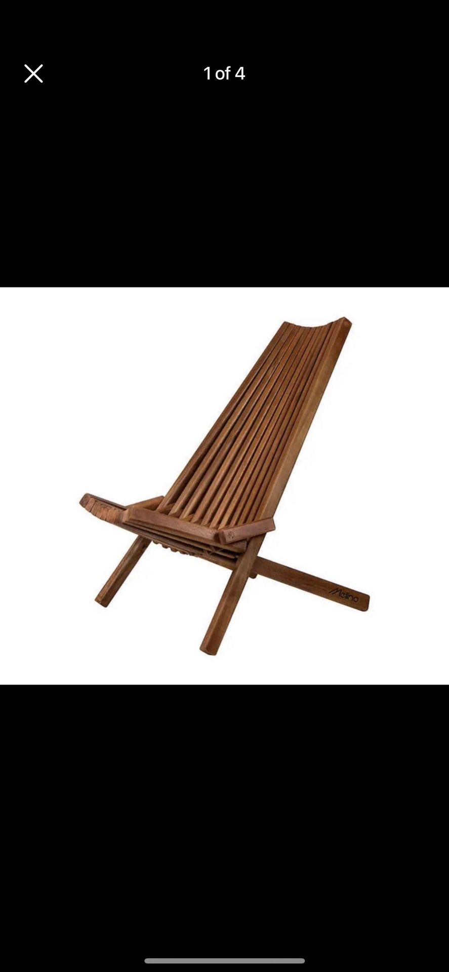 Melino Wooden Folding Chair