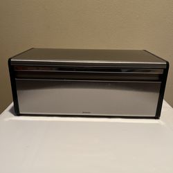 Brabantia Fall Front Bread Box Matte Steel