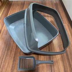 Cat Litter Box & Scratch/Ball Toy