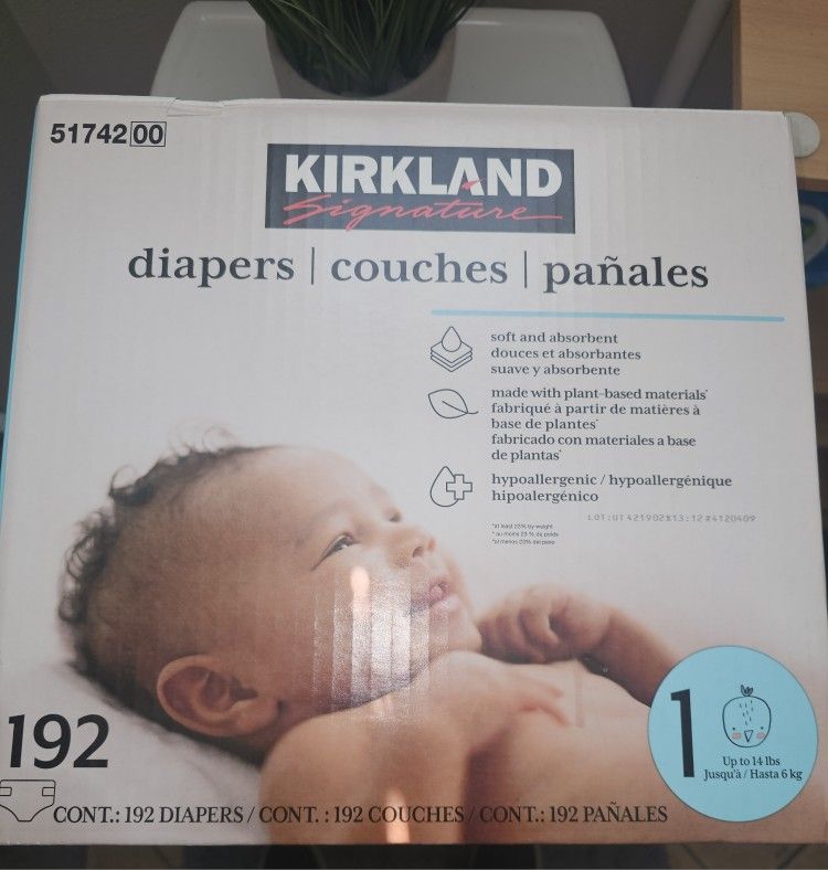 Baby Diapers Size 1  8-14lbs 192Diapers