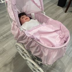 Baby Doll And Carriage 