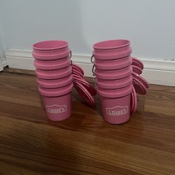 Pink Lowes mini buckets