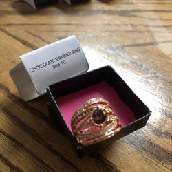 Avon Chocolate shimmer Ring Size 10