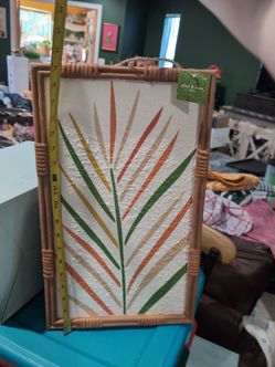 Palm frond wall decor